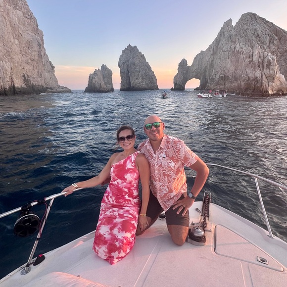 Fuschia Floral Ruched One Shoulder Dress - Picture 3 of 3